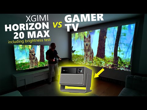 Xgimi Horizon 20 Max vs TV Brigthness Compare