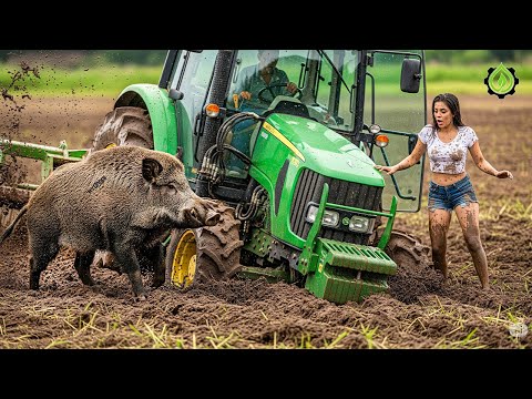 Extreme Tractor Stuck In Mud Compilation | Amazing Tractor Operator Skills #5