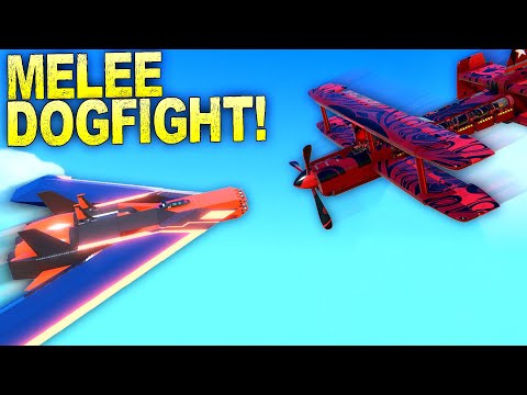 MELEE ONLY DOGFIGHTING! Who Can Build The Strongest Plane?