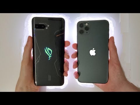 ASUS ROG Phone 2 vs iPhone 11 Pro Max Speed Test, Battery, Speakers & Cameras!