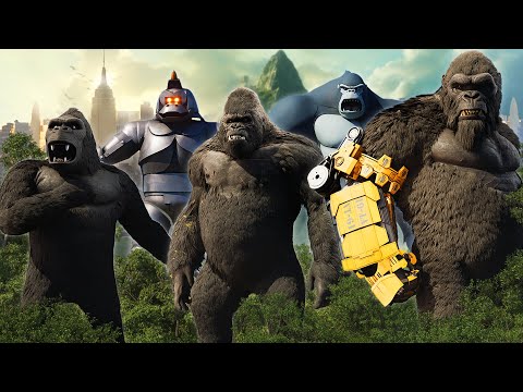 EVOLUTION of KING KONG: Size Comparison (1933-2024)
