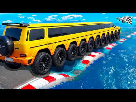 Testing Cars vs WATER Speed Bumps in GTA 5!