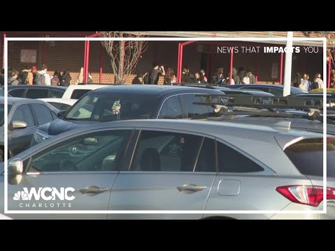 South Meck HS students protest Border Patrol operation with walkout