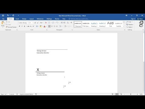 Different Ways to Insert a Signature Line in Word