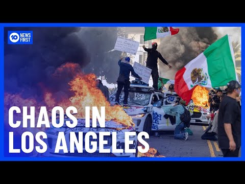Chaos Engulfs LA As Rioters Clash With National Guard | 10 News First
