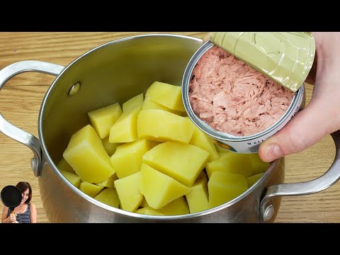 If you have potatoes and canned tuna at home. It's so delicious that I cook it every day❗
