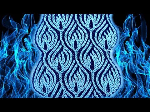 Brioche knitting *Blue flame* knitting patterns
