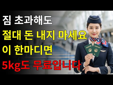 놓치면 돈만 버립니다! 항공사 절대 안 알려주는 비밀｜짐 초과해도 단 한 푼도 안내는 방법 공개