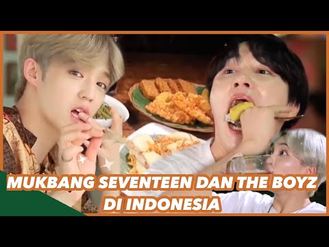 Mukbang Seventeen dan The Boyz di Indonesia 🇮🇩 |Battle Trip| (IND/ENG SUB)