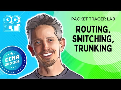 Packet Tracer Lab Routing Switching Trunking  | Cisco CCNA 200-301