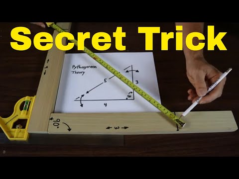 How To Make Something Square ( 3 4 5 Triangle Method )