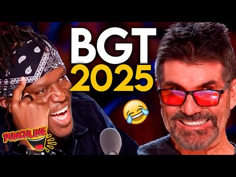 FUNNIEST Auditions of BGT 2025 Week 1! KSI and Simon Cowell Reactions!