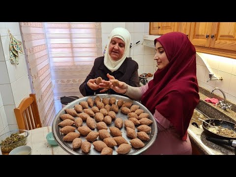 أطيب فطور كبة مقلية و كبة لبنية مع حماتي