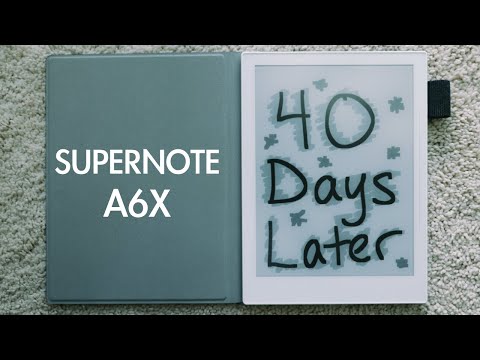 Supernote A6X - 40 Days Later. Love This New Template.