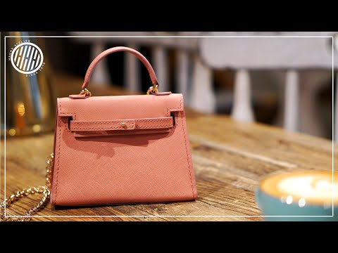 [Leather Craft] Making a small bag / Free PDF pattern