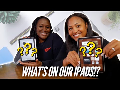 WHAT'S ON *OUR* IPADS!? home screen customization, favorite apps and set up w/@ashleedigitalstudio