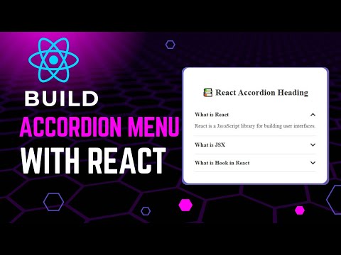 Build an Accordion Menu With React From Scratch | React JS Tutorial For Beginners