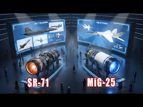 SR-71 Blackbird vs MiG-25 Foxbat | INCREDIBLE ENGINE Differences