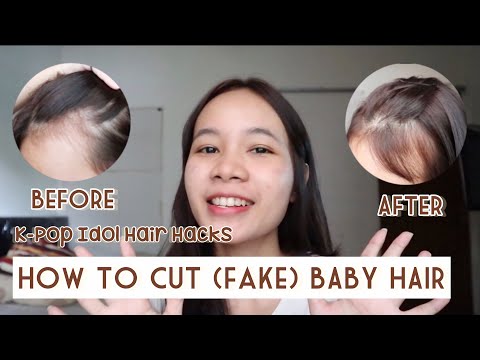 How to cut (fake) baby hair 💇‍♀️