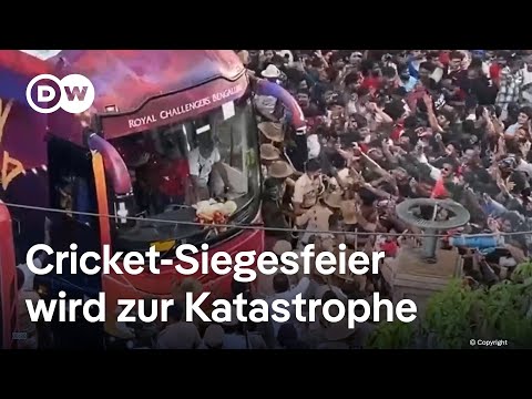 In Indien wird eine Cricket-Siegesfeier zur tödlichen Falle für zahlreiche Fans | DW Nachrichten