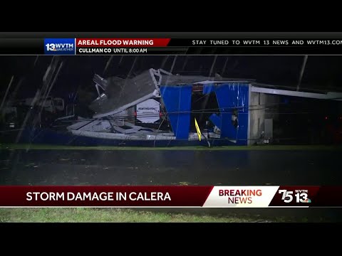 Severe storms leave damage across Alabama - Sunday morning update