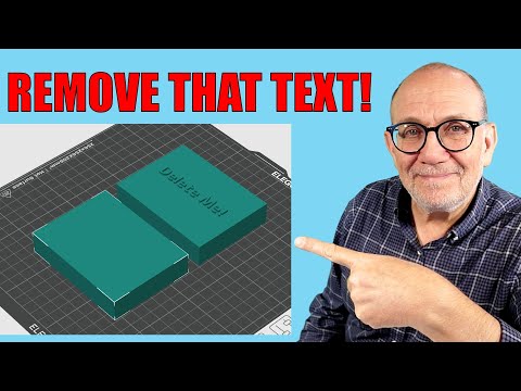 How to Remove Text from a 3D Print (No CAD Needed | Works in OrcaSlicer & PrusaSlicer)