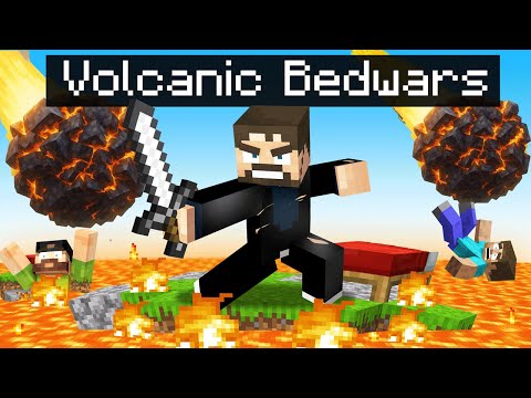 Volcanic Eruption Bedwars in Minecraft