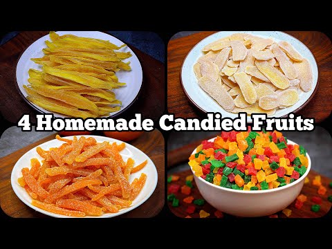 Christmas Delight! 🍊 Candied Orange Peel, Mango, Ginger & Tutti Frutti | 4 Recipes in One 🎁