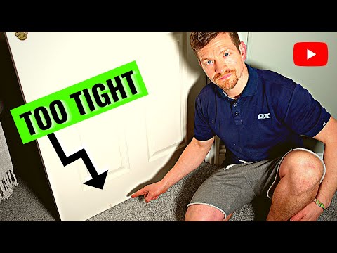 FIX THAT DRAGGING DOOR FAST | Trimming Door After New Carpet Installation...DIY GUIDE