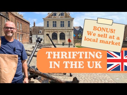 🇬🇧 THRIFTING IN THE UK | Selling at Market | King’s Lynn Norfolk #goodwill #thrifting #charityshops