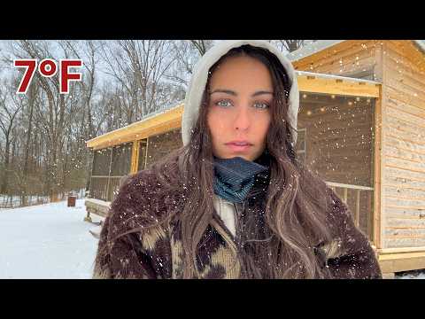 Surviving a Historic Winter Storm ALONE at My Remote Cabin