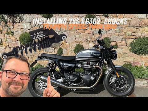 Part 1-Improve your Triumph Speed Twin 1200 with a set of rear shocks from YSS (RG362'S)
