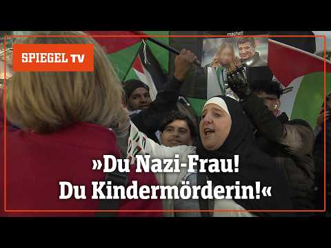 Eine gegen alle: Wie Karoline Preisler gegen Israel-Hasser protestiert | SPIEGEL TV