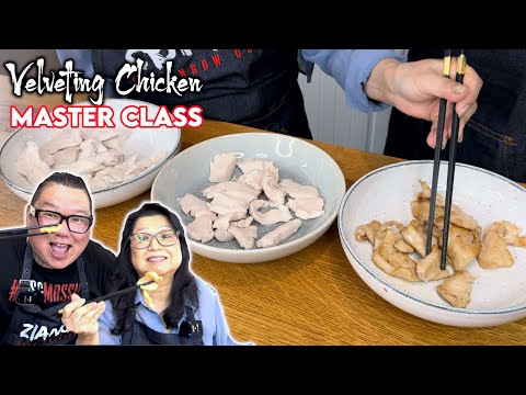 How Chinese Chefs Velvet Chicken MASTER CLASS 🍗 Mum and Son professional chefs cook