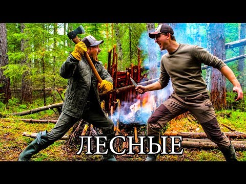 ВЫЖИВАНИЕ В ЛЕСУ - ТОПОР ПРОТИВ НОЖА | Укрытие, костер и дрова, мясо