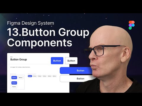 Figma Design System: 13.Button Group Components