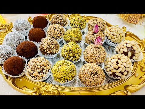 كرات التمر برستيج المحشين بالفاكية🍯 وصفة صحية بدون سكر لشقان الفطر 🌙 بنة و لا أروع  و طريقة ساهلة