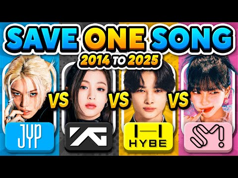 YG vs JYP vs HYBE vs SM - Save One Song: From 2025 to 2014 | Kpop Quiz Challenge