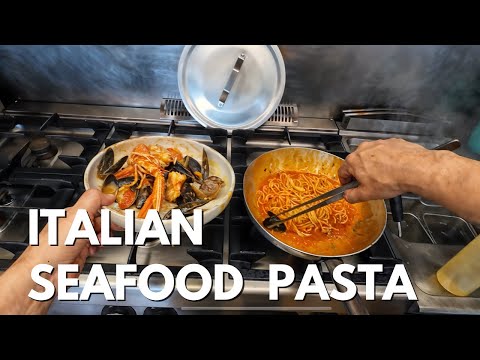 Real Italian Seafood Pasta (Cooked by the Sea)