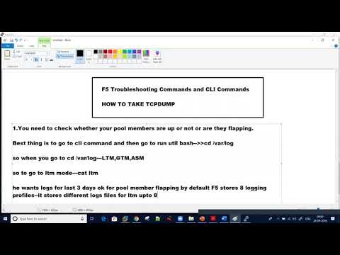 F5 Day to Day Troubleshooting steps to resolve different customer issues through CLI and GUI.