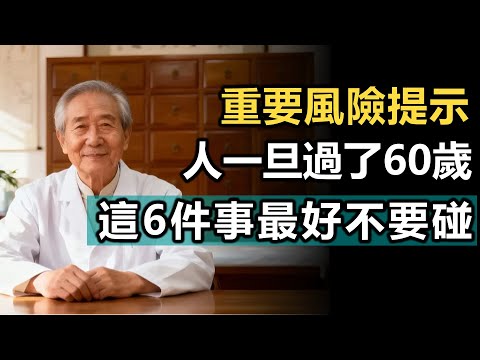 90%的人都不知道！人一旦過了60歲，這6件事你最好一個都不要碰