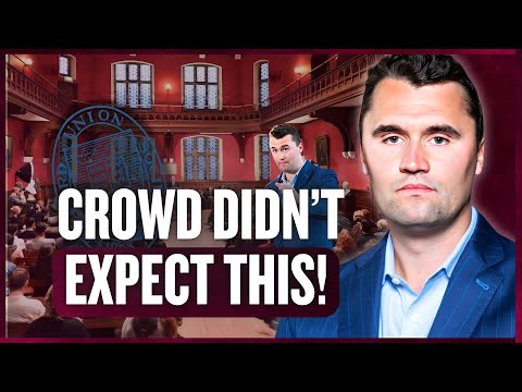 Oxford Crowd Defends Hamas - Charlie Kirk STUNS The Room!