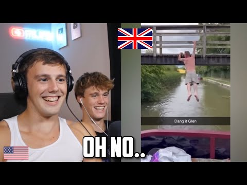 Americans React to British Memes Compilation