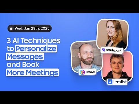 3 AI Techniques to Personalize Messages and Book More Meetings