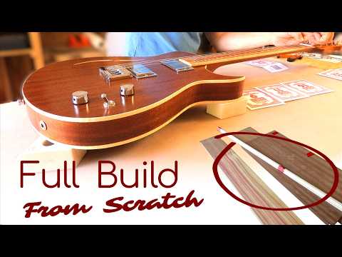 Full Build | One-of-a-Kind Semi Hollow Guitar with Natural Wood Finishes