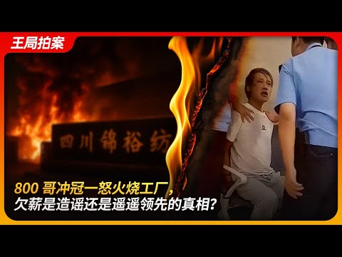 800哥冲冠一怒火烧工厂，欠薪是造谣还是遥遥领先的真相？｜欠薪｜讨薪｜宜宾｜陈店｜新闻调查｜王局拍案 20250528