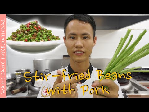 Chef Wang teaches you: "Stir-fried Beans with Pork Mince", a Sichuan local dish, best come with rice