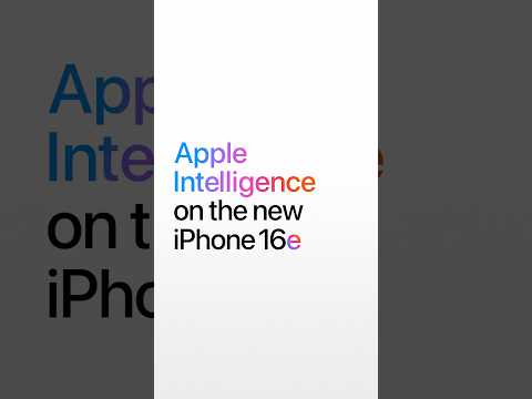 Apple Intelligence on iPhone 16e. Latest iPhone. Greatest price. #Shorts