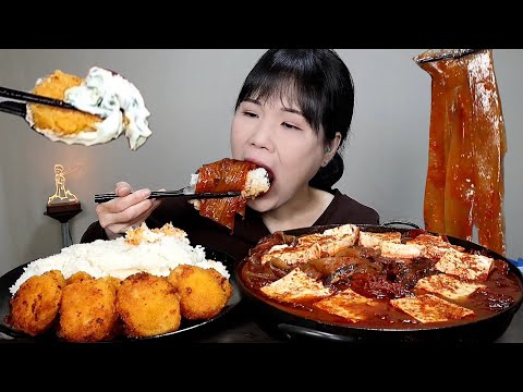 mukbang, spicy, kimchi.