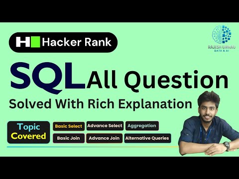 2025|Complete Hackerrank sql questions|sql tutorial| sql full course|sql tutorial for beginners|SQL